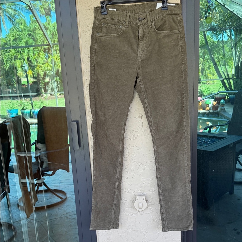 rag & bone Khaki Corduroy Trousers